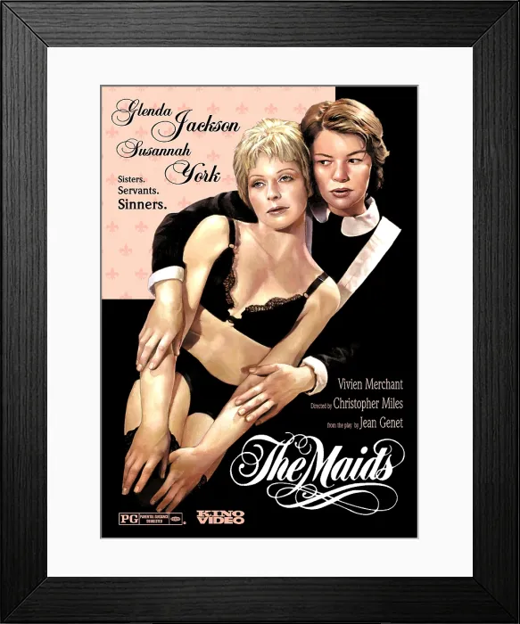 Framed Print : THE MAIDS, Susannah York, Glenda Jackson, 1973 Framed Print : THE MAIDS, Susannah York, Glenda Jackson, 1973