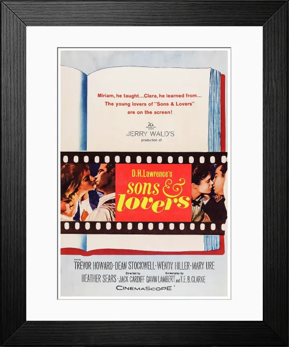 Framed Print : SONS AND LOVERS, US poster art, from left: Mary Ure, Dean Stockwell, Heather Sears, Dean Stockwell, 1960. TM & Copyright 20th Century Fox Film Corp Framed Print : SONS AND LOVERS, US poster art, from left: Mary Ure, Dean Stockwell, Heather Sears, Dean Stockwell, 1960. TM & Copyright 20th Century Fox Film Corp