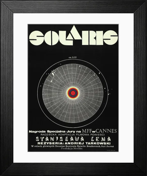 Framed Print : SOLARIS, (aka SOLYARIS), Polish poster art, 1972