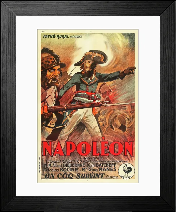Framed Print : NAPOLEON, French poster art, Albert Dieudonne, 1927