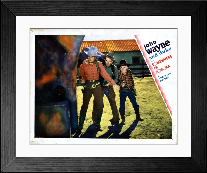 Framed Print : SOMEWHERE IN SONORA, John Wayne, (left), 1933 Framed Print : SOMEWHERE IN SONORA, John Wayne, (left), 1933