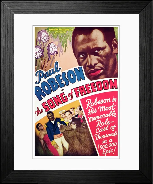 Framed Print : SONG OF FREEDOM, Paul Robeson, 1936 Framed Print : SONG OF FREEDOM, Paul Robeson, 1936