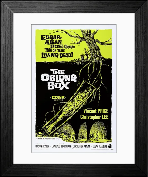 Framed Print : THE OBLONG BOX, US poster, 1969 Framed Print : THE OBLONG BOX, US poster, 1969