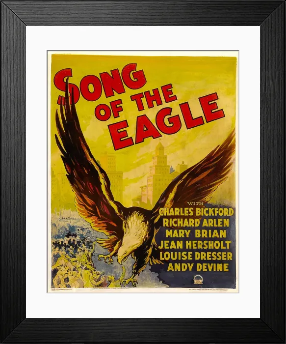 Framed Print : SONG OF THE EAGLE, window card, 1933