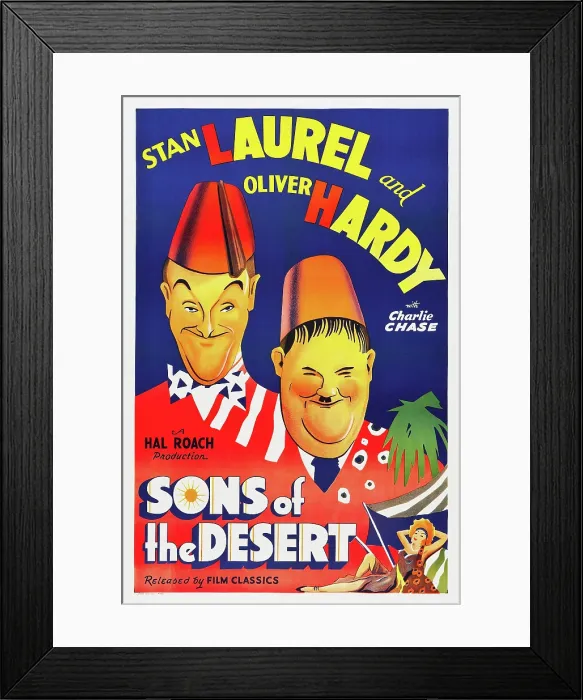 Framed Print : SONS OF THE DESERT, Stan Laurel, Oliver Hardy, 1933