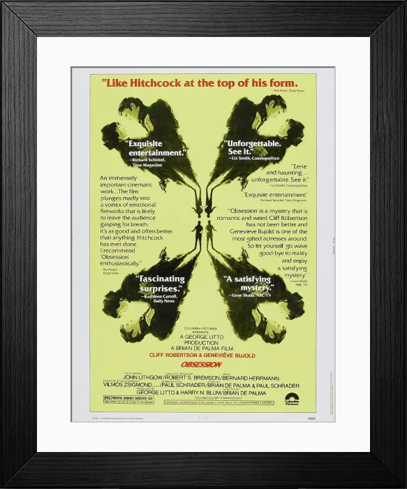 Framed Print : OBSESSION, US poster art, 1976