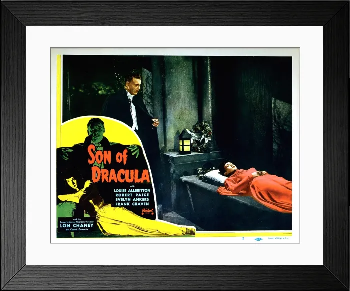 Framed Print : SON OF DRACULA, Lon Chaney Jr. Louise Allbritton, 1943