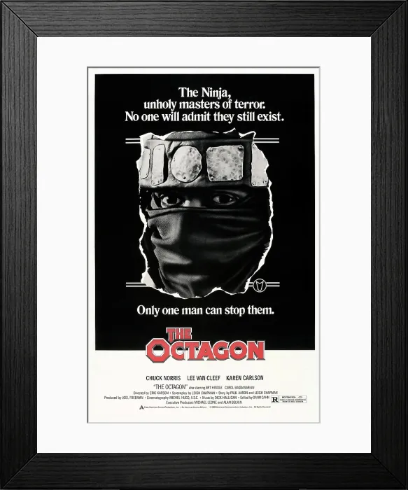 Framed Print : THE OCTAGON, US poster, Chuck Norris, 1980. American Cinema Releasing / courtesy Everett Collection Framed Print : THE OCTAGON, US poster, Chuck Norris, 1980. American Cinema Releasing / courtesy Everett Collection