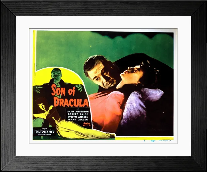Framed Print : SON OF DRACULA, Lon Chaney Jr. Louise Allbritton, 1943 Framed Print : SON OF DRACULA, Lon Chaney Jr. Louise Allbritton, 1943