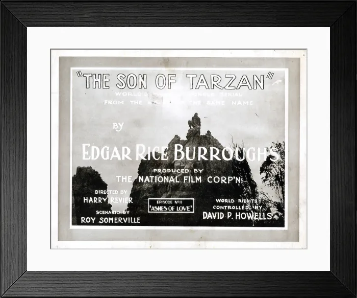 Framed Print : THE SON OF TARZAN, title lobbycard, 1920