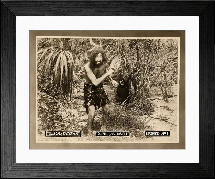 Framed Print : THE SON OF TARZAN, Episode 1: Call of the Jungle, lobbycard, 1920