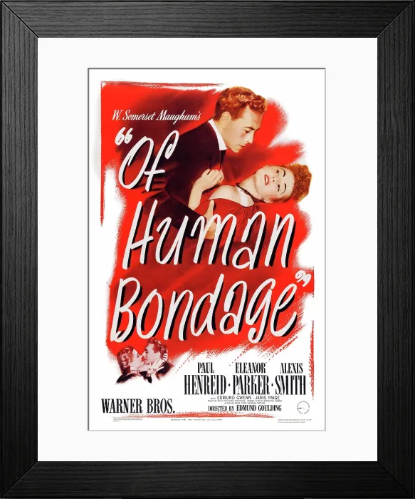 Framed Print : OF HUMAN BONDAGE, US poster, Paul Henreid, Eleanor Parker, 1946