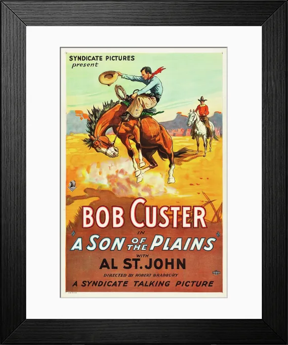 Framed Print : A SON OF THE PLAINS, poster art, 1931 Framed Print : A SON OF THE PLAINS, poster art, 1931