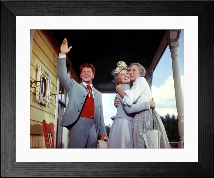 Framed Print : OKLAHOMA!, Gordon MacRae, Shirley Jones, Charlotte Greenwood, 1955, TM & Copyright (c) 20th Century Fox Film Corp. / courtesy Everett Collection Framed Print : OKLAHOMA!, Gordon MacRae, Shirley Jones, Charlotte Greenwood, 1955, TM & Copyright (c) 20th Century Fox Film Corp. / courtesy Everett Collection