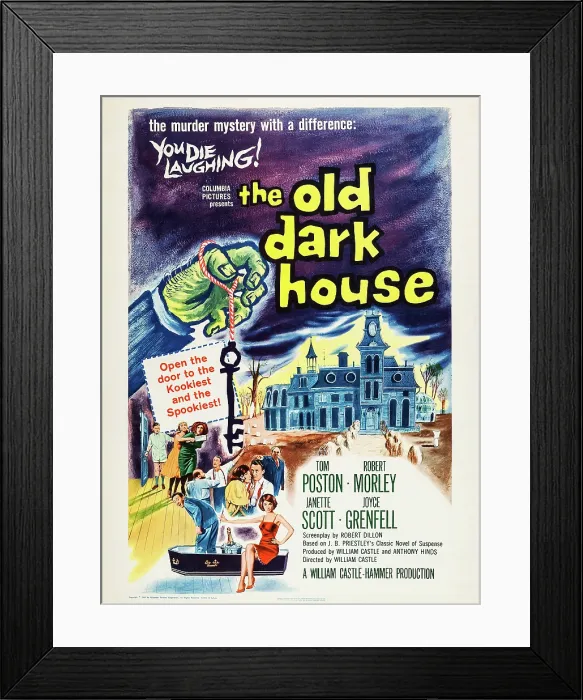 Framed Print : THE OLD DARK HOUSE, US poster, 1963