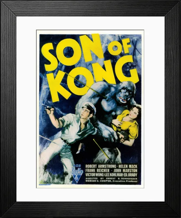 Framed Print : THE SON OF KONG, poster, from left: Robert Armstrong, Helen Mack, 1933 Framed Print : THE SON OF KONG, poster, from left: Robert Armstrong, Helen Mack, 1933