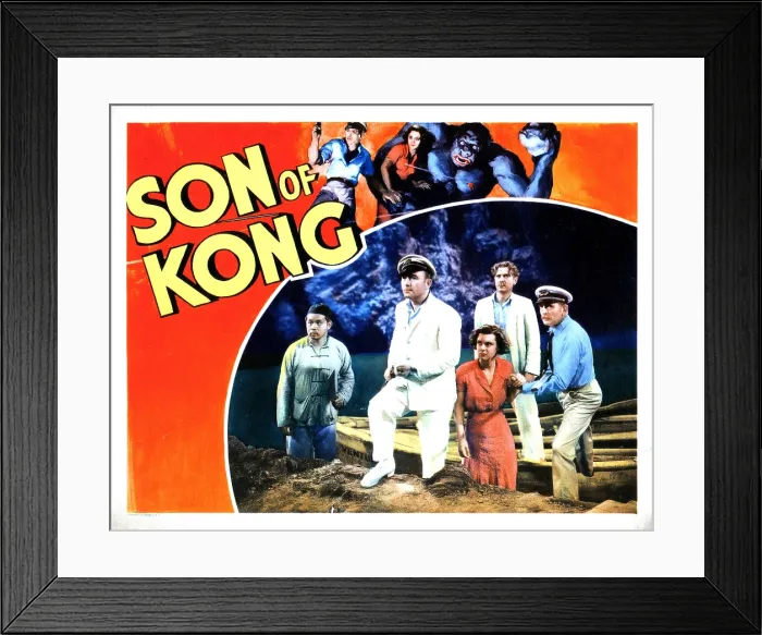 Framed Print : SON OF KONG, from left, Victor Wong, Robert Armstrong, Helen Mack, John Marston, Frank Reicher, 1933