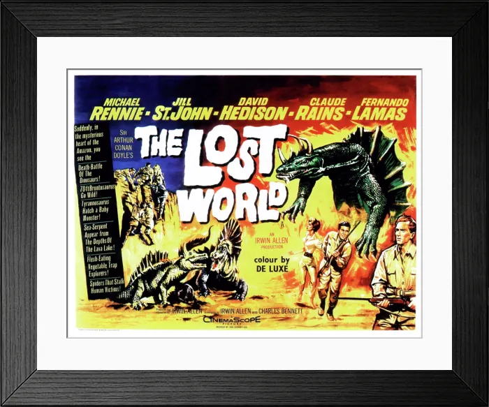 Framed Print : THE LOST WORLD, poster art, 1960, TM and Copyright 20th Century Fox Film Corp. All rights reserved. / courtesy Everett Collection