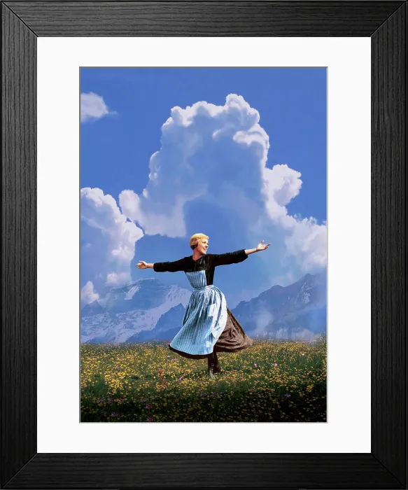 Framed Print : THE SOUND OF MUSIC, Julie Andrews, 1965. TM and Copyright 20th Century Fox Film Corp. All rights reserved. Courtesy: Everett Collection
