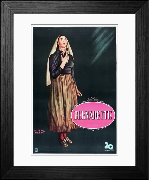 Framed Print : THE SONG OF BERNADETTE, Jennifer Jones on Argentinian poster art, 1943, TM and Copyright 20th Century Fox Film Corp. All rights reserved. / courtesy Everett Collection Framed Print : THE SONG OF BERNADETTE, Jennifer Jones on Argentinian poster art, 1943, TM and Copyright 20th Century Fox Film Corp. All rights reserved. / courtesy Everett Collection