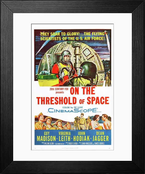 Framed Print : ON THE THRESHOLD OF SPACE, US poster, 1956. TM & copyright 20th Century-Fox Film Corp. All rights reserved / courtesy Everett Collection Framed Print : ON THE THRESHOLD OF SPACE, US poster, 1956. TM & copyright 20th Century-Fox Film Corp. All rights reserved / courtesy Everett Collection