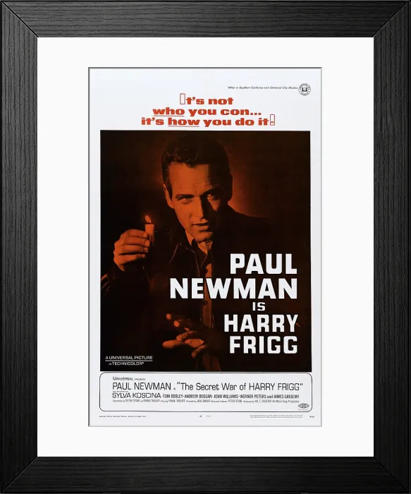 Framed Print : THE SECRET WAR OF HENRY FRIGG, US poster art, Paul Newman, 1968