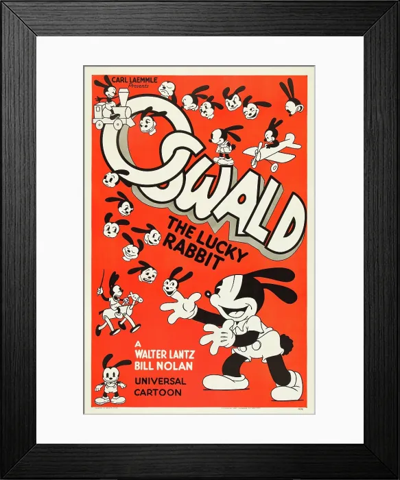 Framed Print : OSWALD THE LUCKY RABBIT, Oswald The Lucky Rabbit, 1935