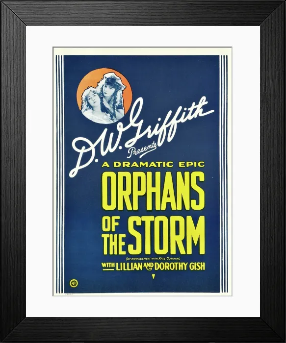 Framed Print : ORPHANS OF THE STORM, from left: Dorothy Gish, Lillian Gish on window card, 1921