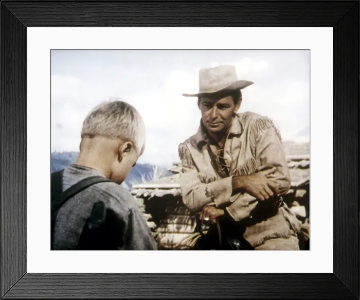 Framed Print : SHANE, Brandon de Wilde, Alan Ladd, 1953