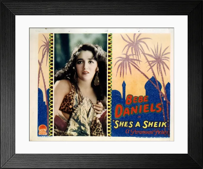 Framed Print : SHE'S A SHEIK, Bebe Daniels, 1927 Framed Print : SHE'S A SHEIK, Bebe Daniels, 1927