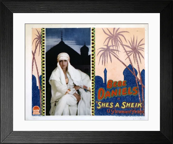 Framed Print : SHE'S A SHEIK, Bebe Daniels, 1927 Framed Print : SHE'S A SHEIK, Bebe Daniels, 1927