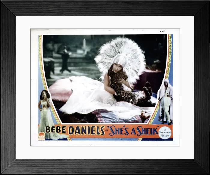 Framed Print : SHE'S A SHEIK, Bebe Daniels, 1927
