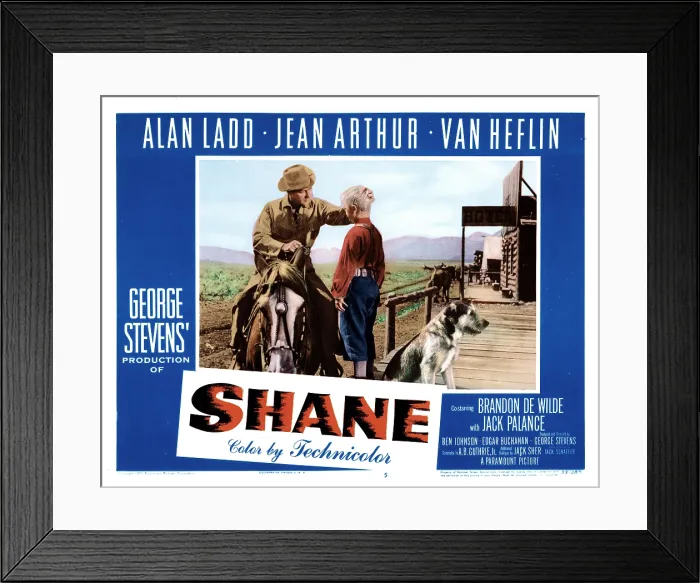 Framed Print : SHANE, from left, Alan Ladd, Brandon de Wilde, 1953 Framed Print : SHANE, from left, Alan Ladd, Brandon de Wilde, 1953