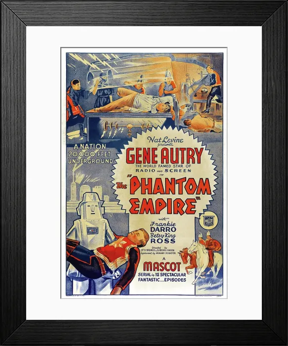 Framed Print : THE PHANTOM EMPIRE, US poster art, 1935