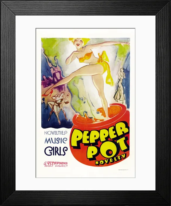 Framed Print : PEPPER POT NOVELTY, US poster art, 1933