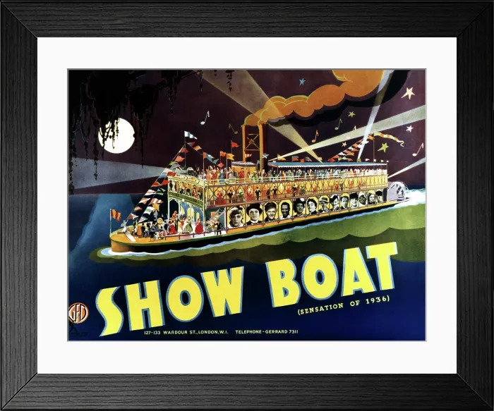 Framed Print : SHOW BOAT, bottom from left: Irene Dunne, Allan Jones, Charles Winninger, Paul Robeson, Helen Morgan, Helen Westley, Donald Cook, Queenie Smith, Sammy White Framed Print : SHOW BOAT, bottom from left: Irene Dunne, Allan Jones, Charles Winninger, Paul Robeson, Helen Morgan, Helen Westley, Donald Cook, Queenie Smith, Sammy White