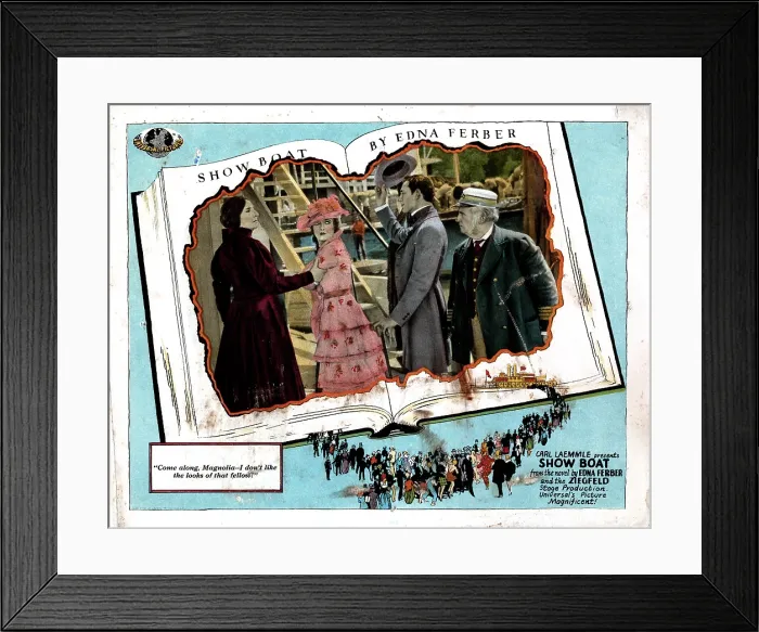 Framed Print : SHOW BOAT, from left, Emily Fitzroy, Laura La Plante, Joseph Schildkraut, Otis Harlan, 1929 Framed Print : SHOW BOAT, from left, Emily Fitzroy, Laura La Plante, Joseph Schildkraut, Otis Harlan, 1929