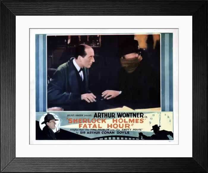 Framed Print : SHERLOCK HOLMES FATAL HOUR (aka THE SLEEPING CARDINAL), Arthur Wontner, (left), 1931 Framed Print : SHERLOCK HOLMES FATAL HOUR (aka THE SLEEPING CARDINAL), Arthur Wontner, (left), 1931