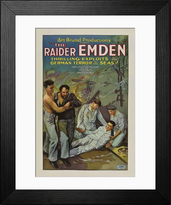 Framed Print : THE RAIDER EMDEN, 1928 Framed Print : THE RAIDER EMDEN, 1928