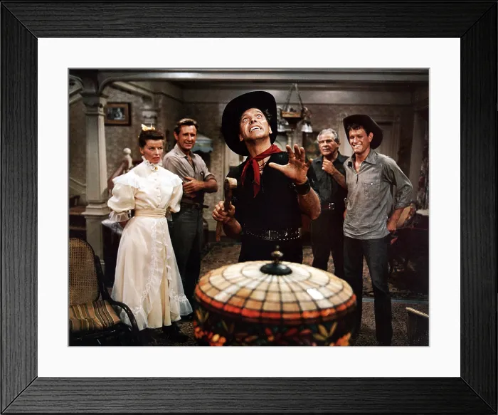 Framed Print : THE RAINMAKER, Katharine Hepburn, Lloyd Bridges, Burt Lancaster, Cameron Prud'Homme, Earl Holliman, 1956