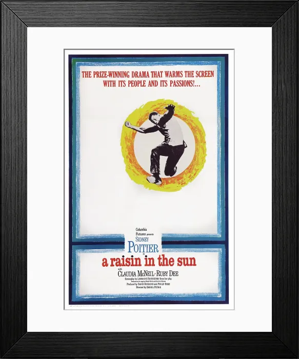 Framed Print : A RAISIN IN THE SUN, US poster art, Sidney Poitier, 1961