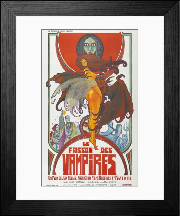 Framed Print : THE SHIVER OF THE VAMPIRES (aka LE FRISSON DES VAMPIRES; SEX AND THE VAMPIRE; STRANGE THINGS HAPPEN AT NIGHT; THRILL OF THE VAMPIRES; VAMPIRE THRILLS; THE TERROR OF THE VAMPIRES)