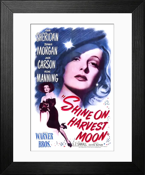 Framed Print : SHINE ON HARVEST MOON, US poster, Ann Sheridan, 1944