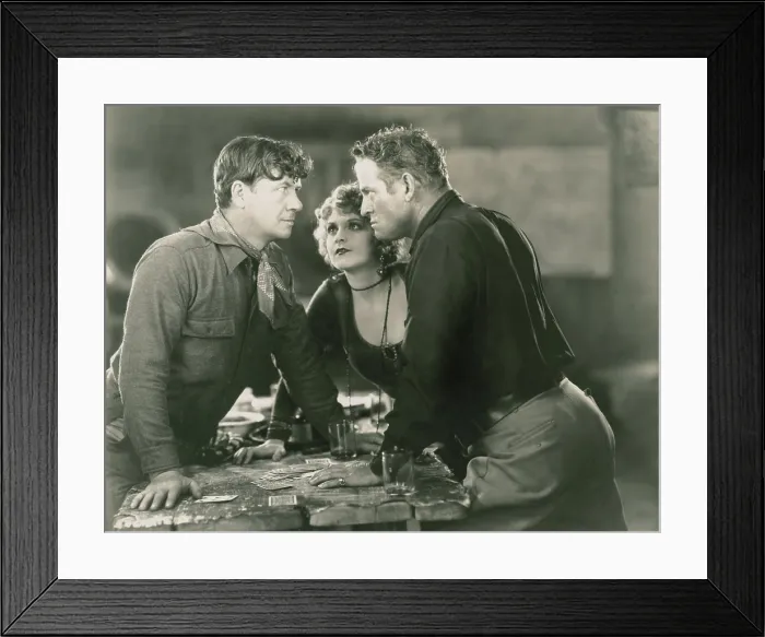Framed Print : THE SHOWDOWN, left: George Bancroft, 1928 Framed Print : THE SHOWDOWN, left: George Bancroft, 1928