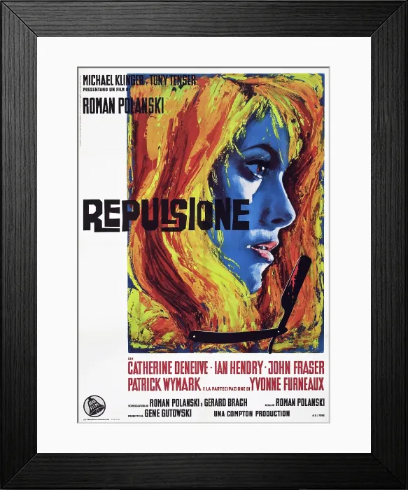 Framed Print : REPULSION, Catherine Deneuve, 1965 Framed Print : REPULSION, Catherine Deneuve, 1965