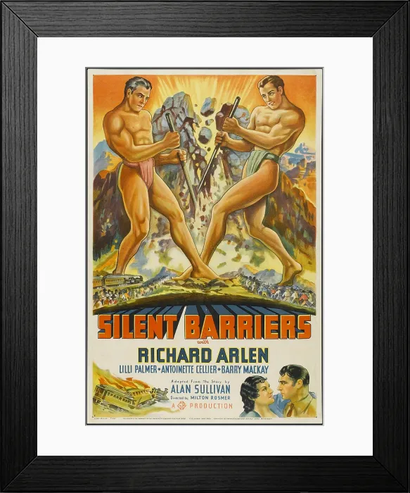 Framed Print : SILENT BARRIERS, bottom right: Richard Arlen, 1937 Framed Print : SILENT BARRIERS, bottom right: Richard Arlen, 1937