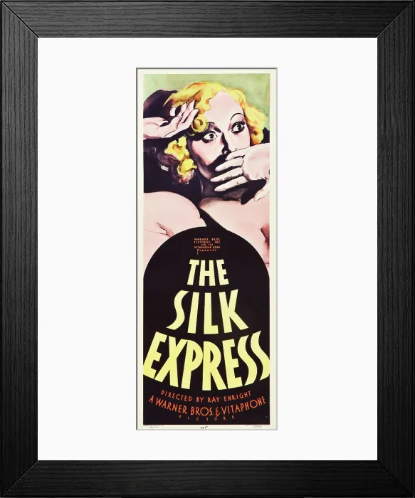 Framed Print : THE SILK EXPRESS, Sheila Terry on insert poster art, 1933