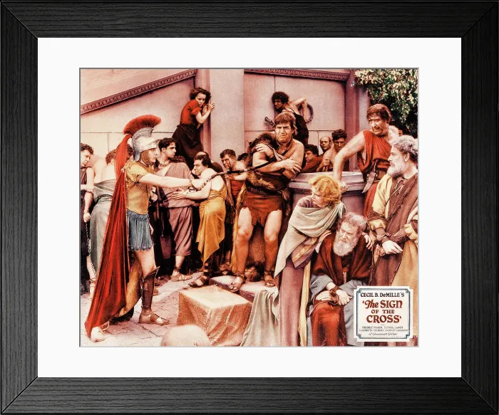 Framed Print : THE SIGN OF THE CROSS, US poster art, Fredric March, (left), 1932