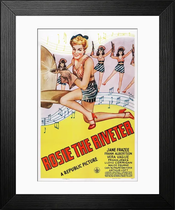 Framed Print : ROSIE THE RIVETER, US poster art, Jane Frazee, 1944