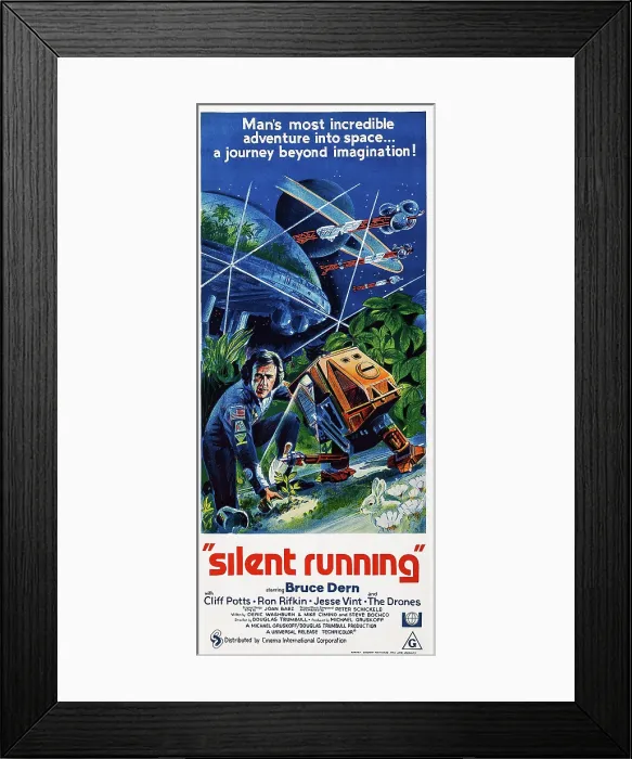 Framed Print : SILENT RUNNING, US poster art, Bruce Dern, 1972 Framed Print : SILENT RUNNING, US poster art, Bruce Dern, 1972